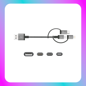 J5 Create Charging Sync Cable Lightning + Micro-B (Cable Length 3.3Ft)