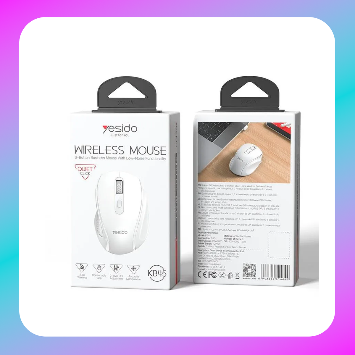 Yesido KB45 Wireless Mouse (Low-noise click)