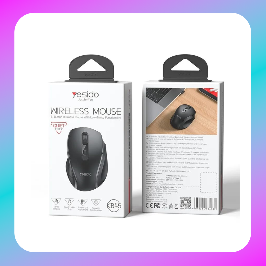 Yesido KB45 Wireless Mouse (Low-noise click)