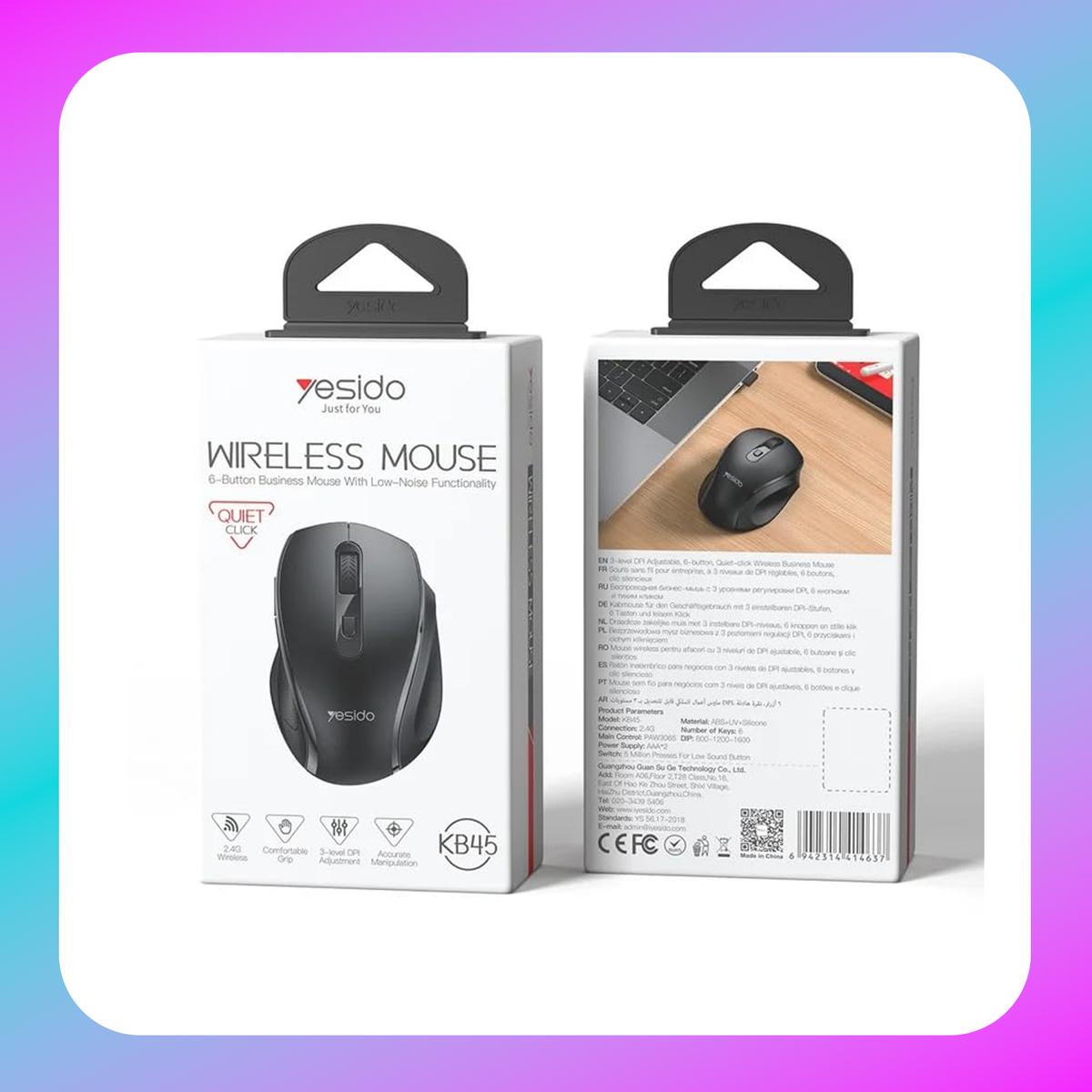 Yesido KB45 Wireless Mouse (Low-noise click)