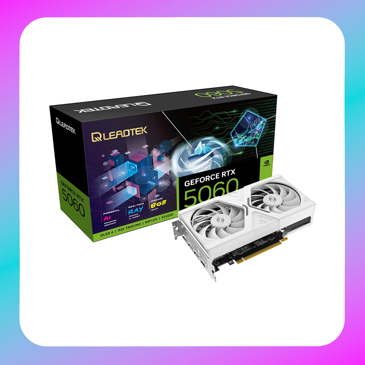 LeadTek RTX 5060 Ti Hurricane GGGR7 8G, 2x8pin PCIe connectors