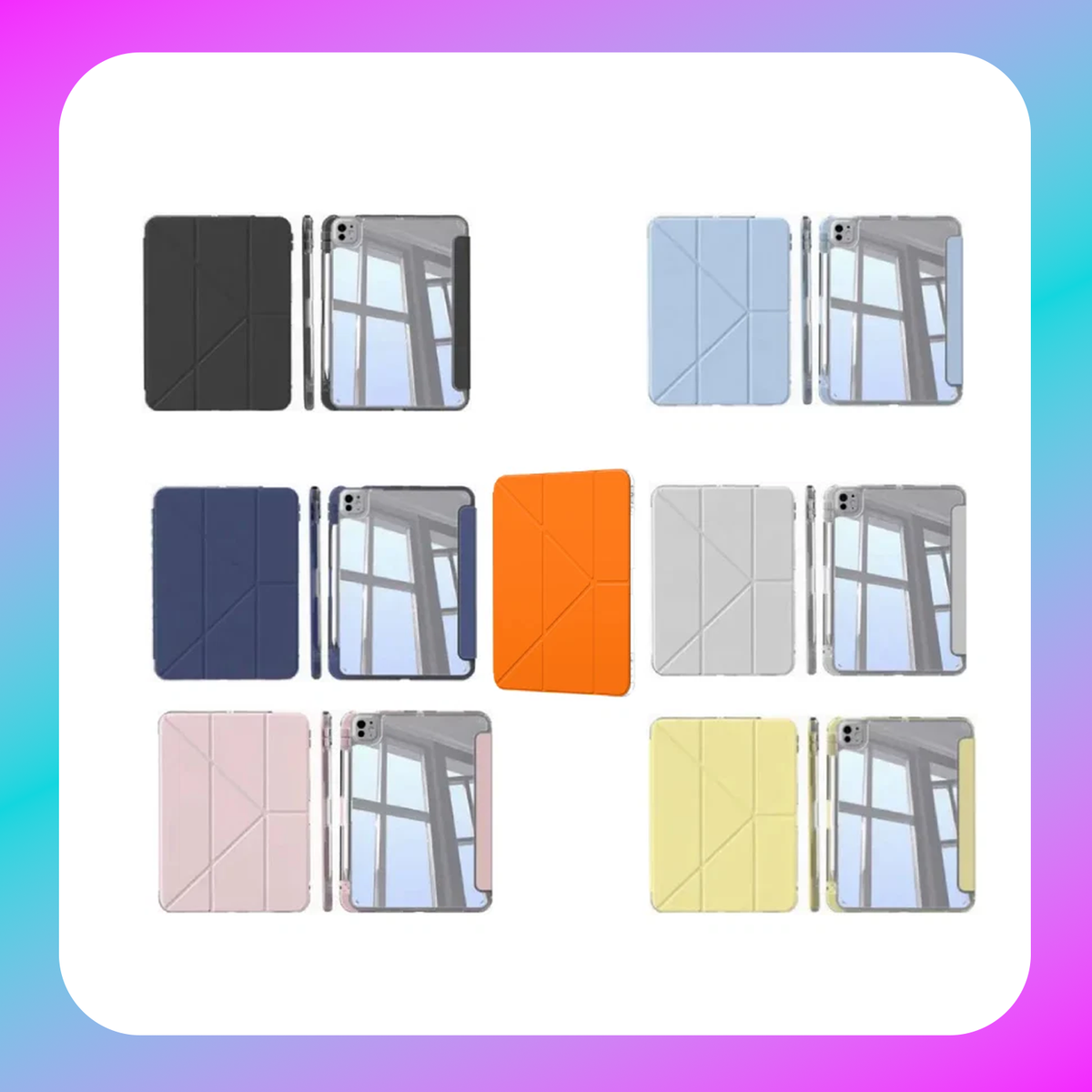 Mutural Clear Pro Folio Case for iPad Main image