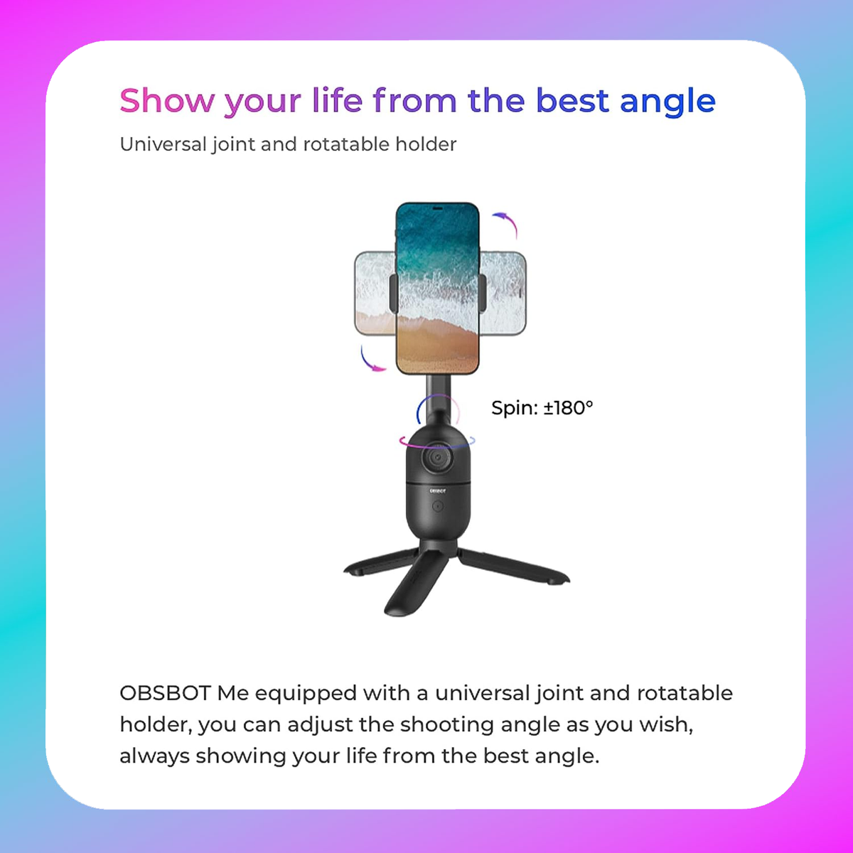 OBSBOT ME Auto Tracking Phone Holder Main image