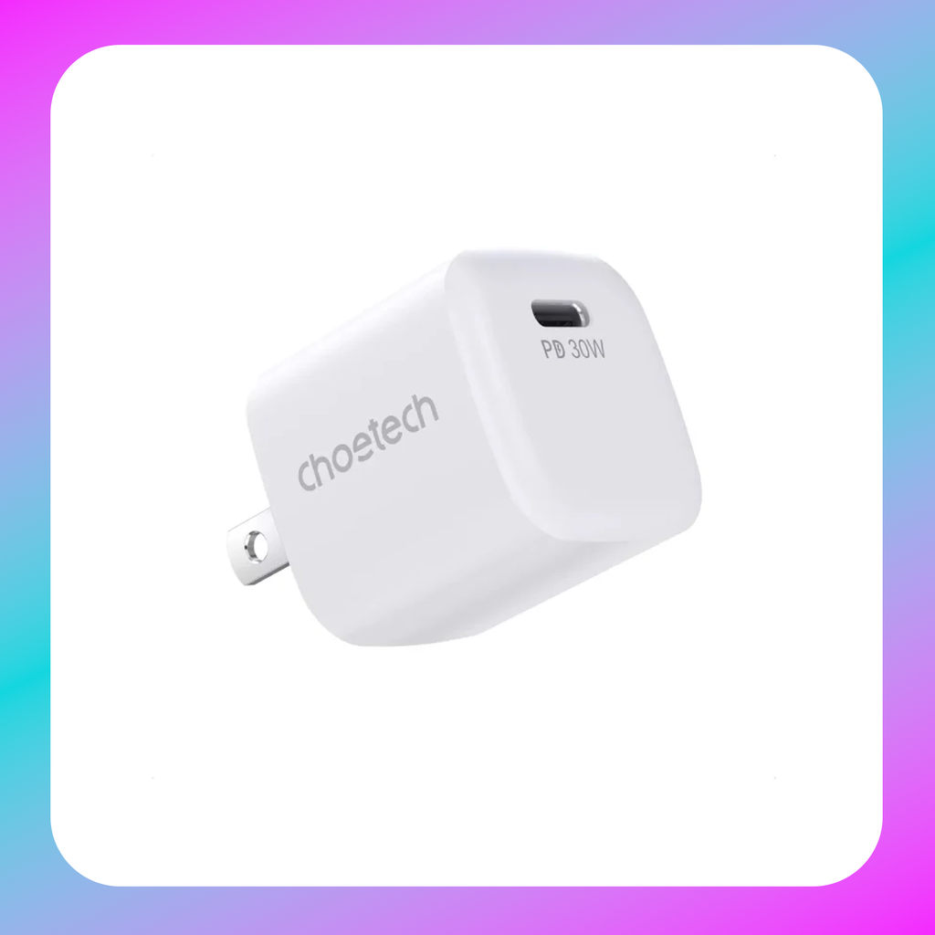 Choetech Mini PD30W GAN USB-C Wall Charger (PD3007-WH)