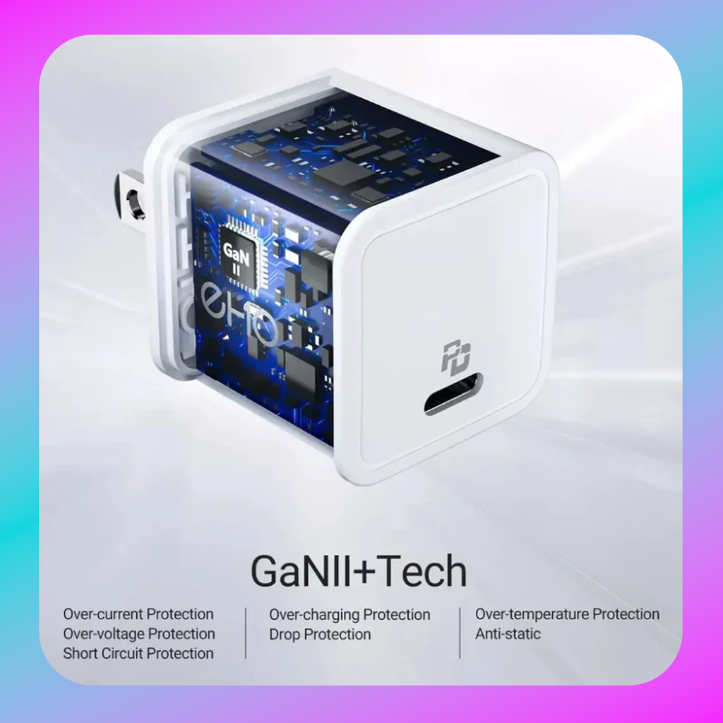 Choetech Mini PD30W GAN USB-C Wall Charger (PD3007-WH)