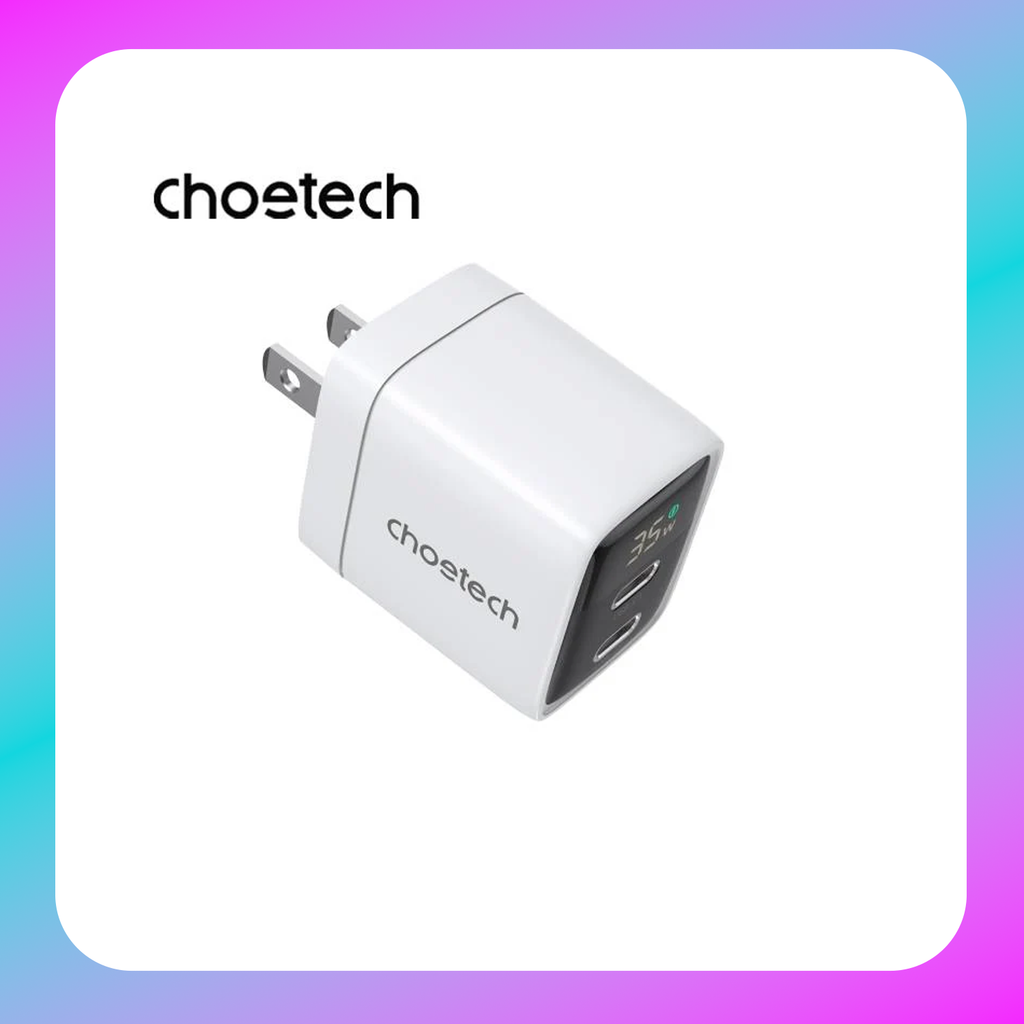 Choetech PD 35W GaN Dual Type-C Charger (PD6051)