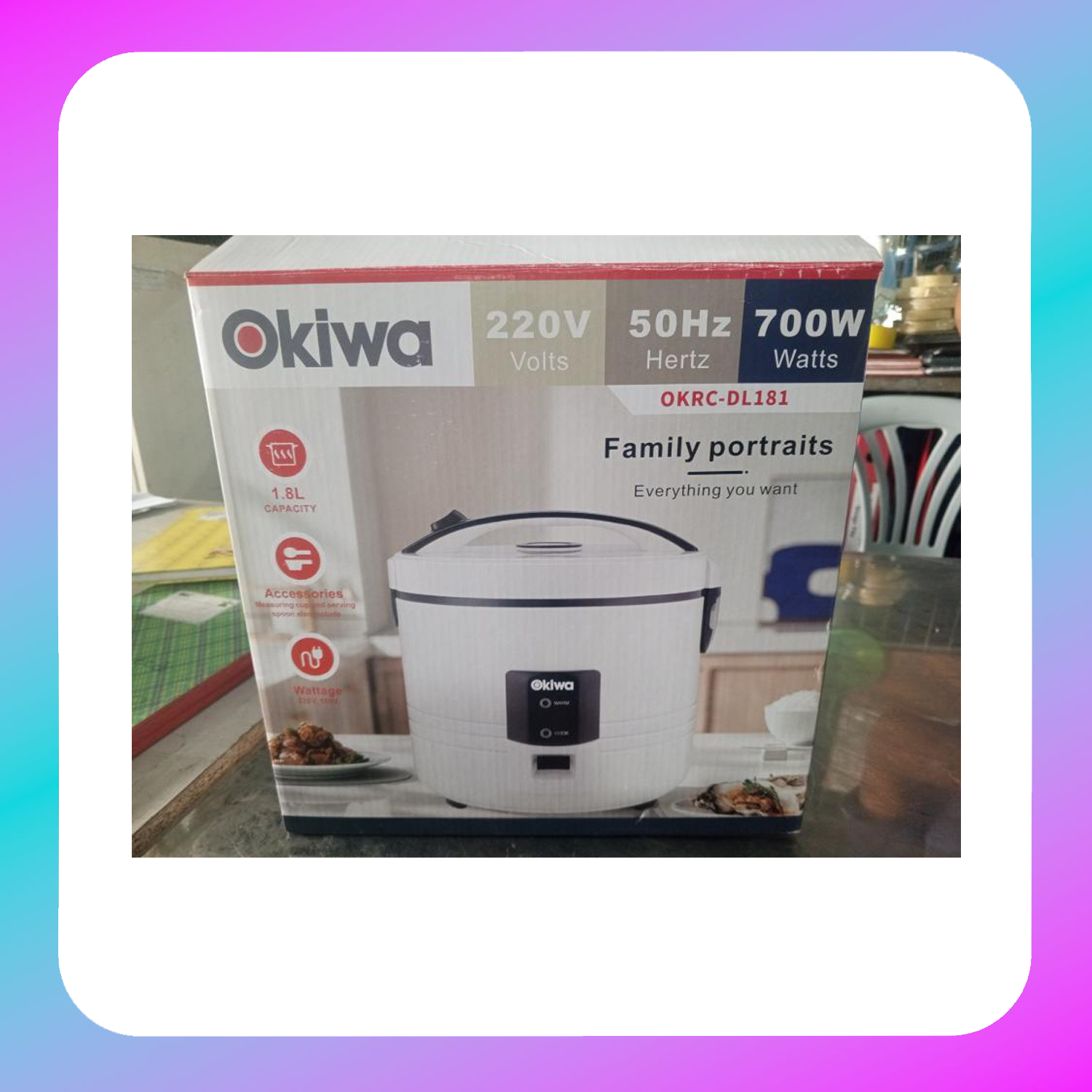 Okiwa Rice Cooker (1.8L) Main image