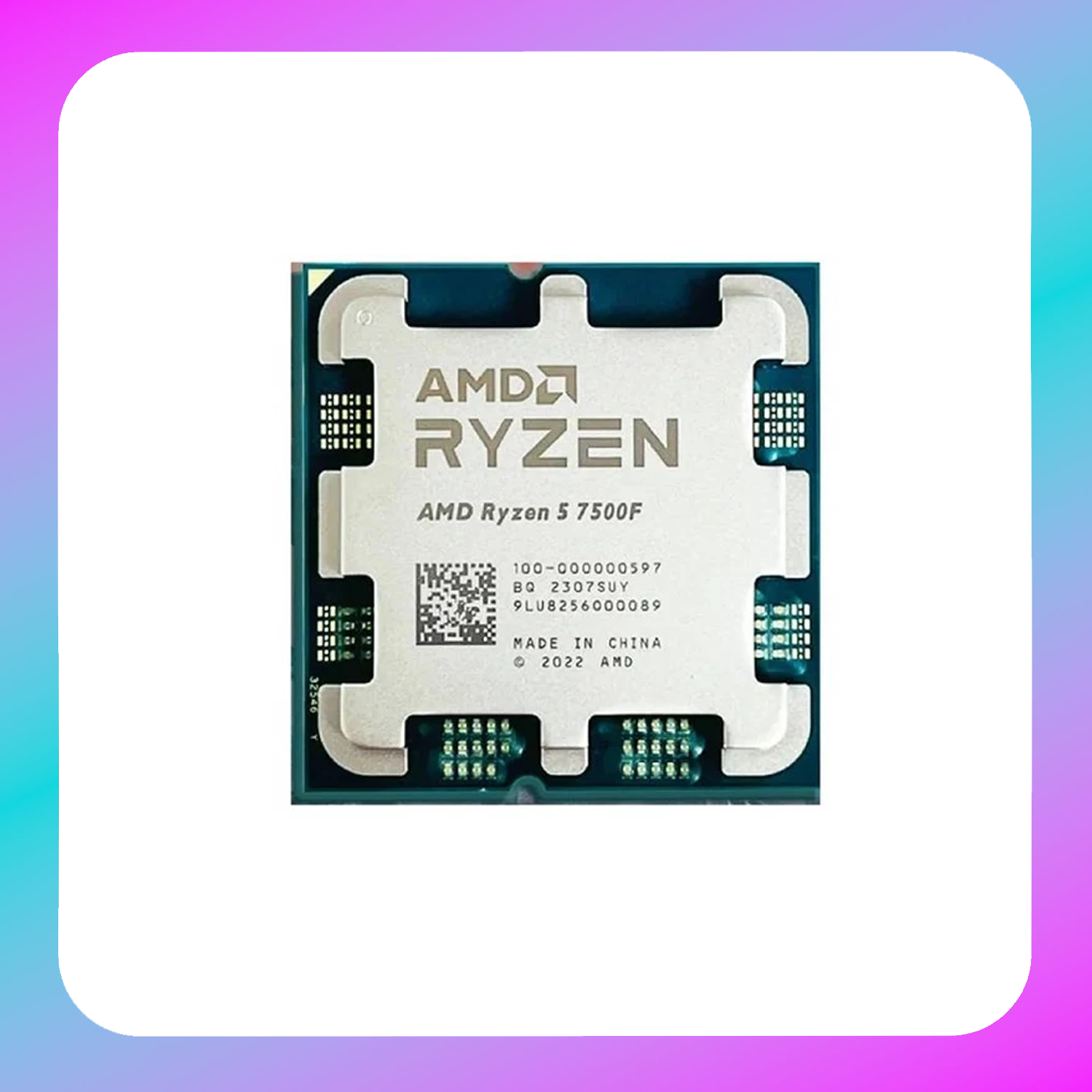 Ryzen-5 7500F (Official MPK, Wraith Stealth Cooler, 3Yr)