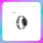 Kieslect Elfin World's Thinnest Women smartwatch (Silver, Black)