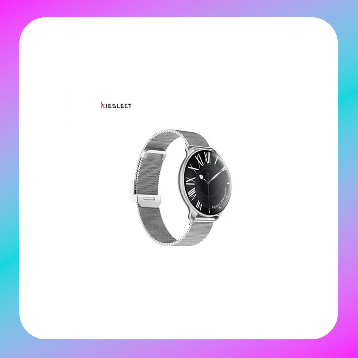 Kieslect Elfin World's Thinnest Women smartwatch (Silver, Black)