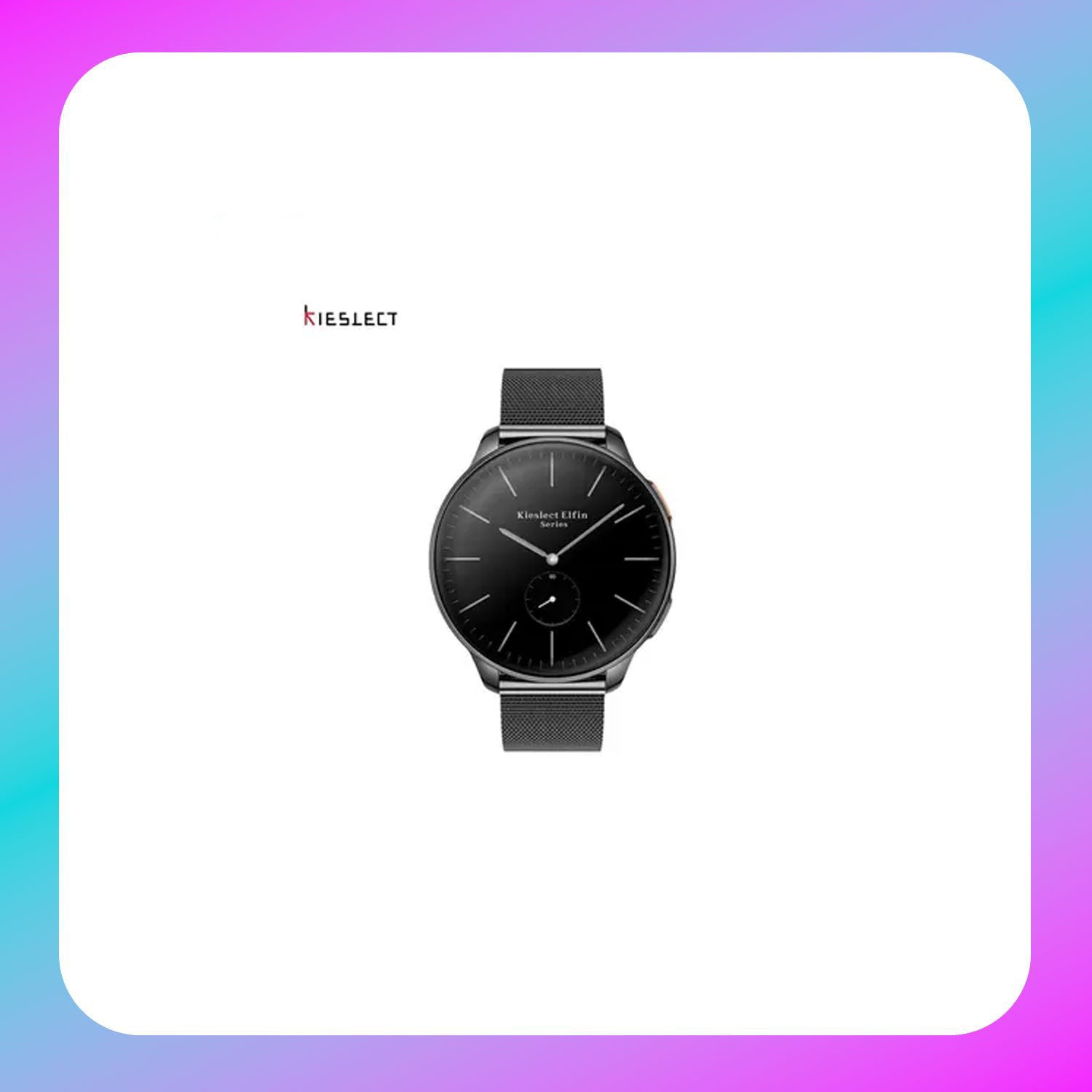 Kieslect Elfin World's Thinnest Women smartwatch (Silver, Black)