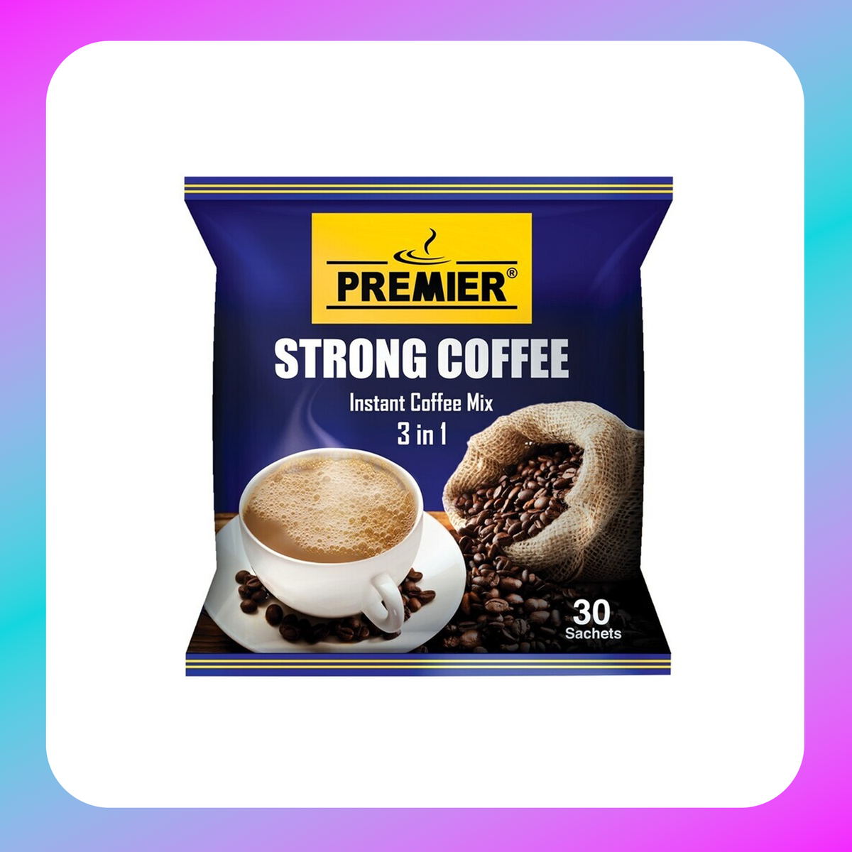 PREMIER STRONG COFFEE - 18G (1Ctn)