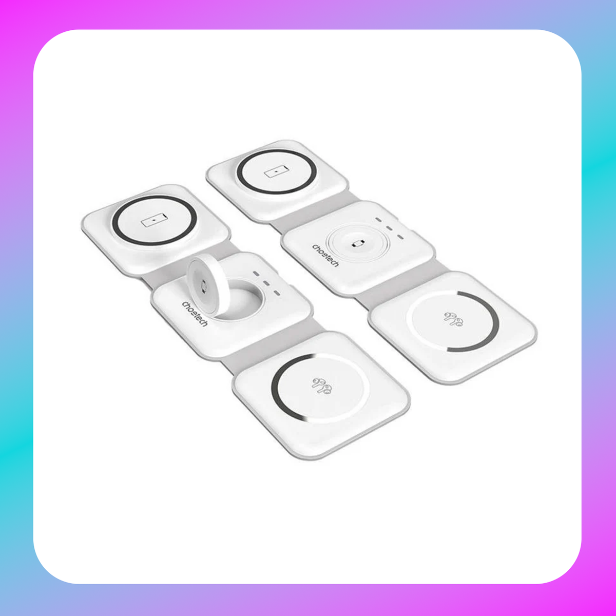Choetech 3-in-1 Foldable Magnetic Charging Station (T588-F)