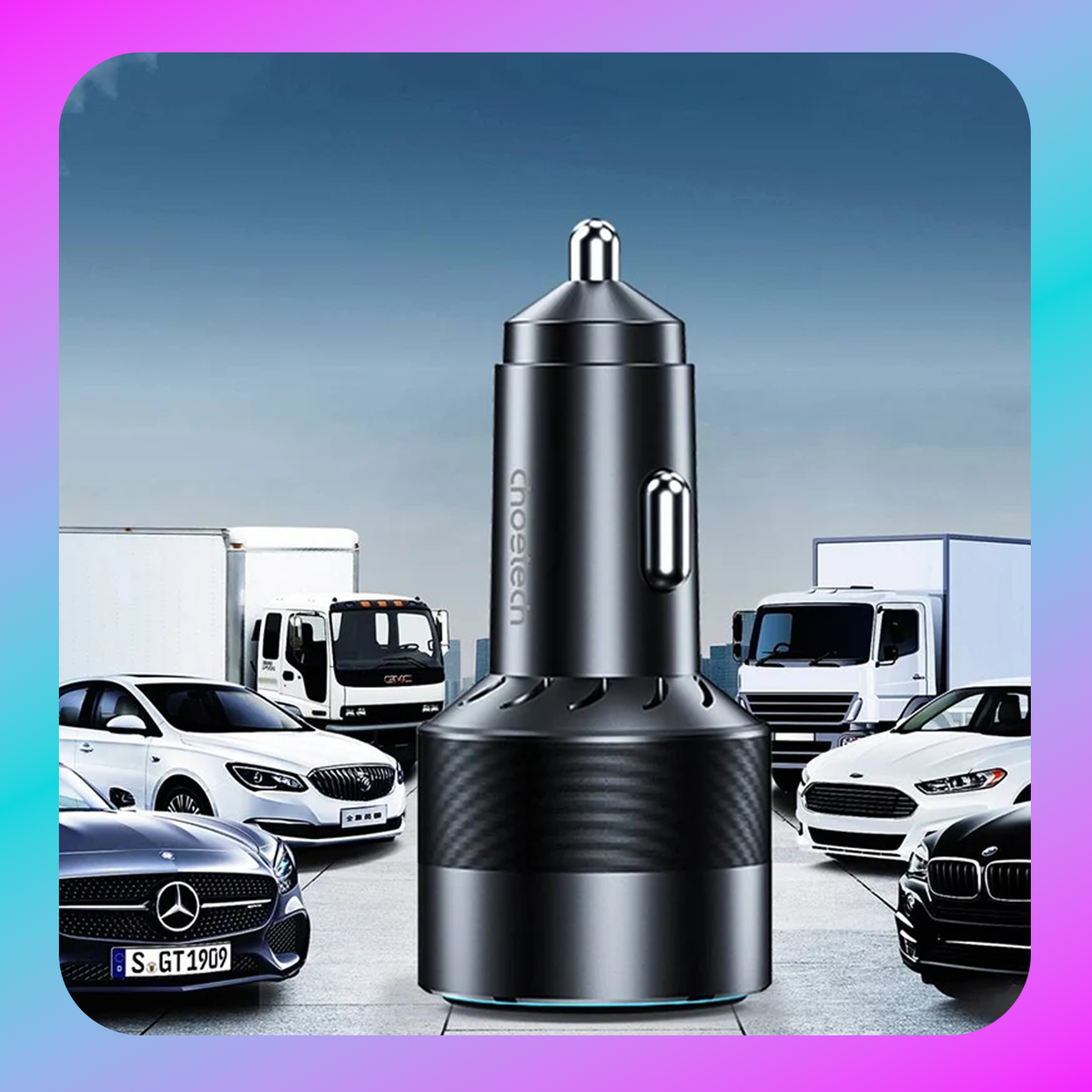 Choetech 130W Dual USB-C Fast Car Charger (TC0011)