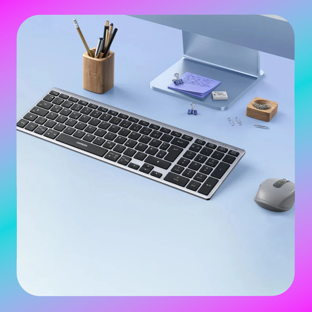 UGREEN Multi Mode Rechargeable Wireless & Bluetooth Keyboard