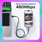 UGREEN Uno USB-C to C PD Fast Charging Cable 3m