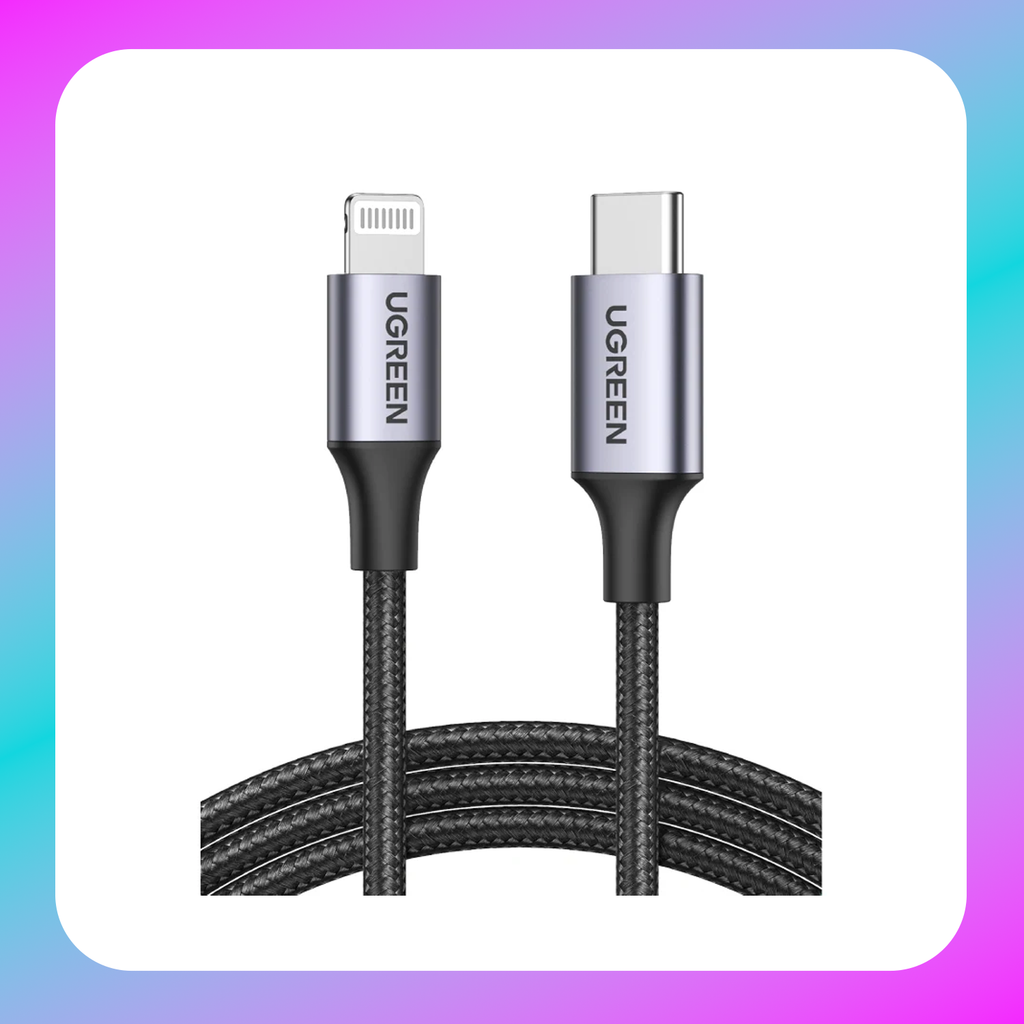 UGREEN MFI USB-C to Lighting Nylon Braided Charging Cable 1m(US304)