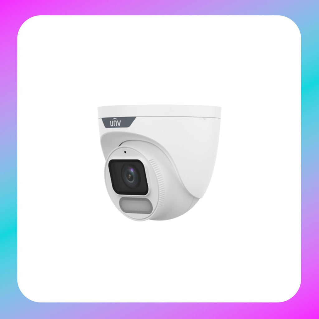 UNV 2MP ColorHunter Wise-ISP Fixed Warm Light Turret Network Camera