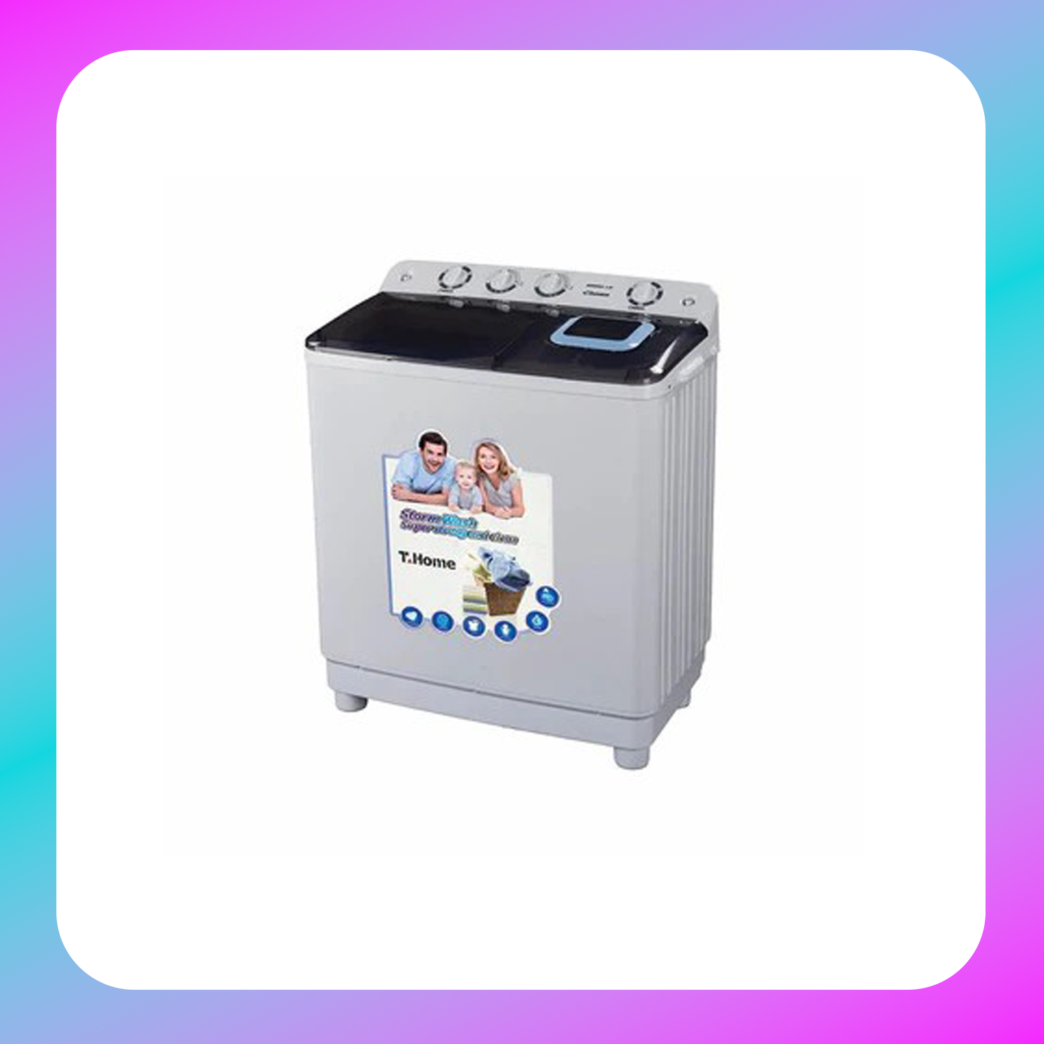 T-Home 13 kg Semi Type Washing Machine