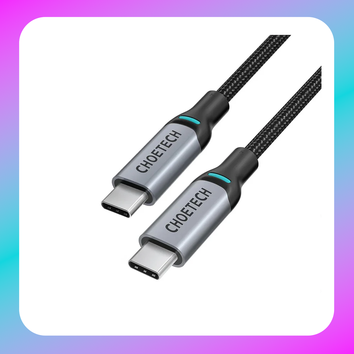 Choetech PD100W USB-C to USB-C Nylon Cable (XCC-1002)