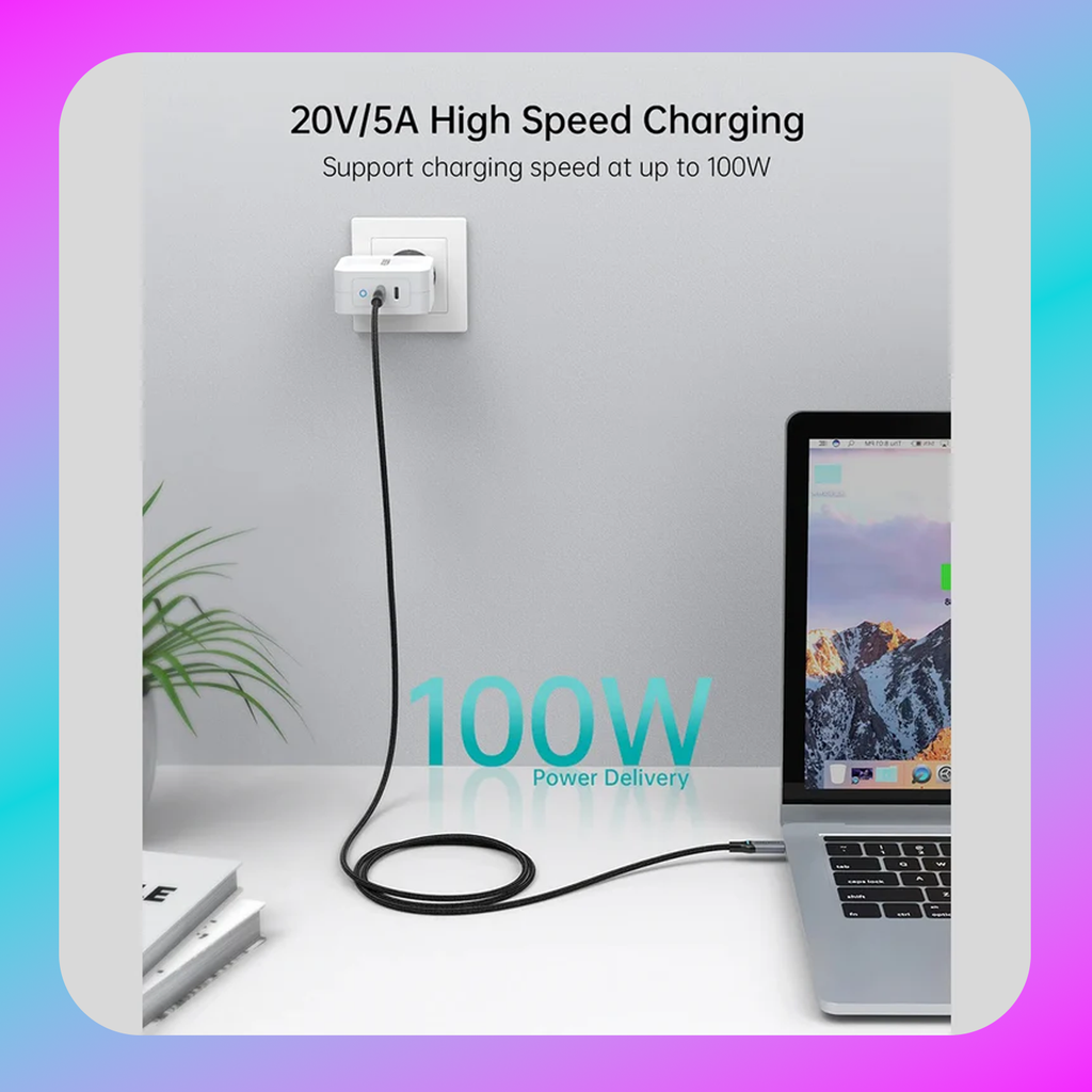 Choetech PD100W USB-C to USB-C Nylon Cable (XCC-1002)