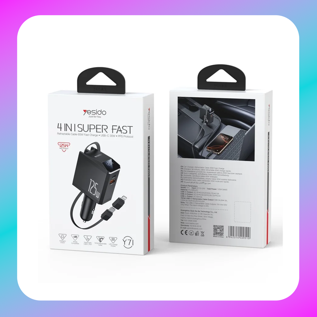 Yesido Y71 125W car charger