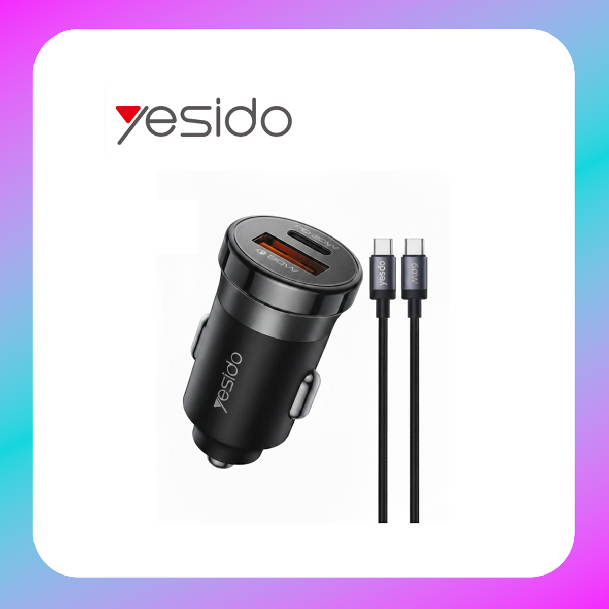 Yesido Y72 30W A+C 30W car charger