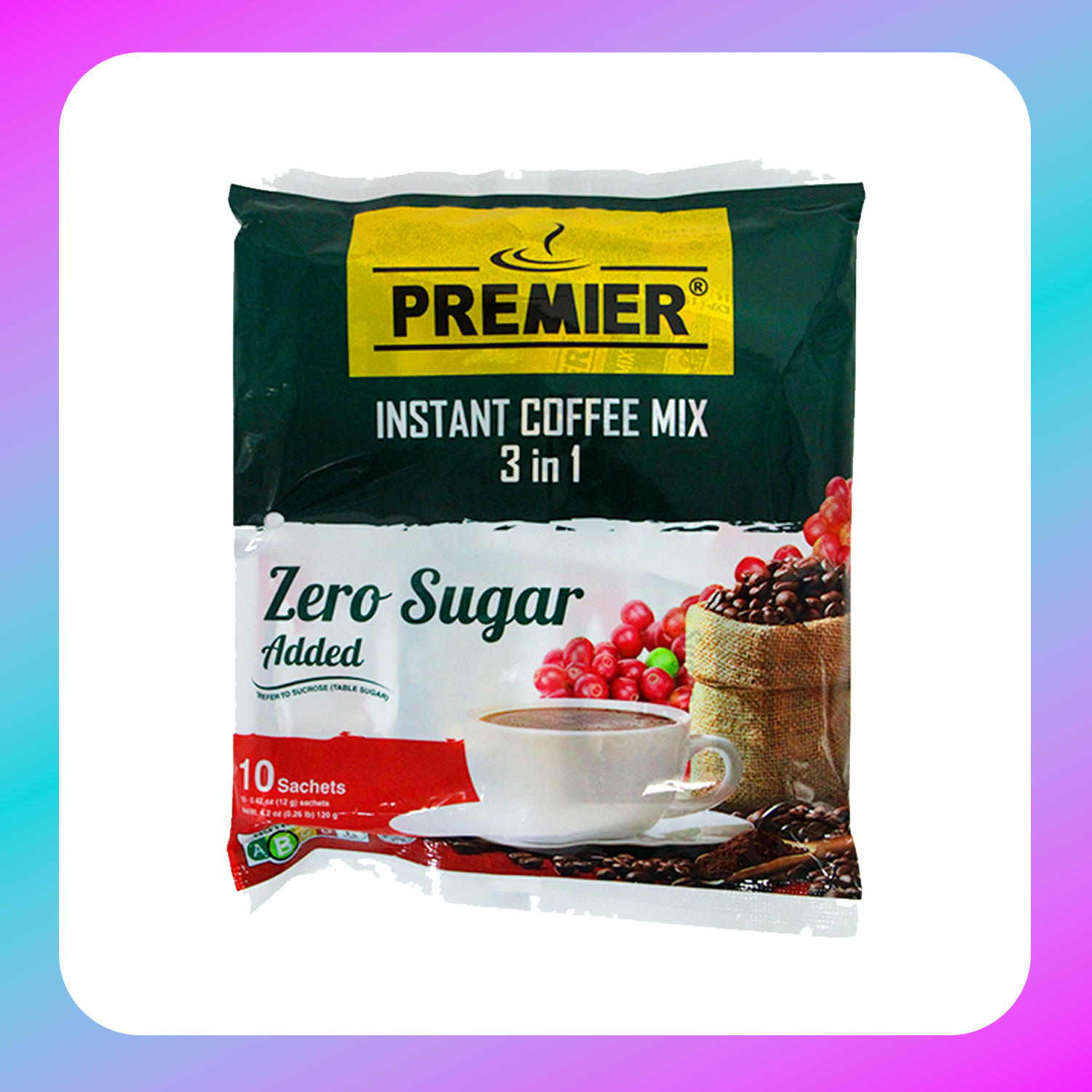 PREMIER 3 IN 1 ZERO SUGAR - (1Ctn)