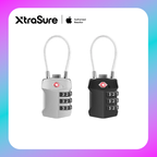 COTECi Zinc Alloy TSA Customs Combination Lock Steel-wire version