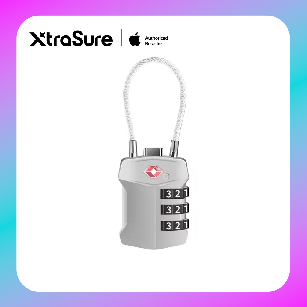 COTECi Zinc Alloy TSA Customs Combination Lock Steel-wire version