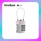 COTECi Zinc Alloy TSA Customs Combination Lock Steel-wire version