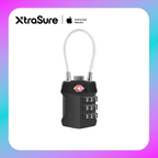 COTECi Zinc Alloy TSA Customs Combination Lock Steel-wire version