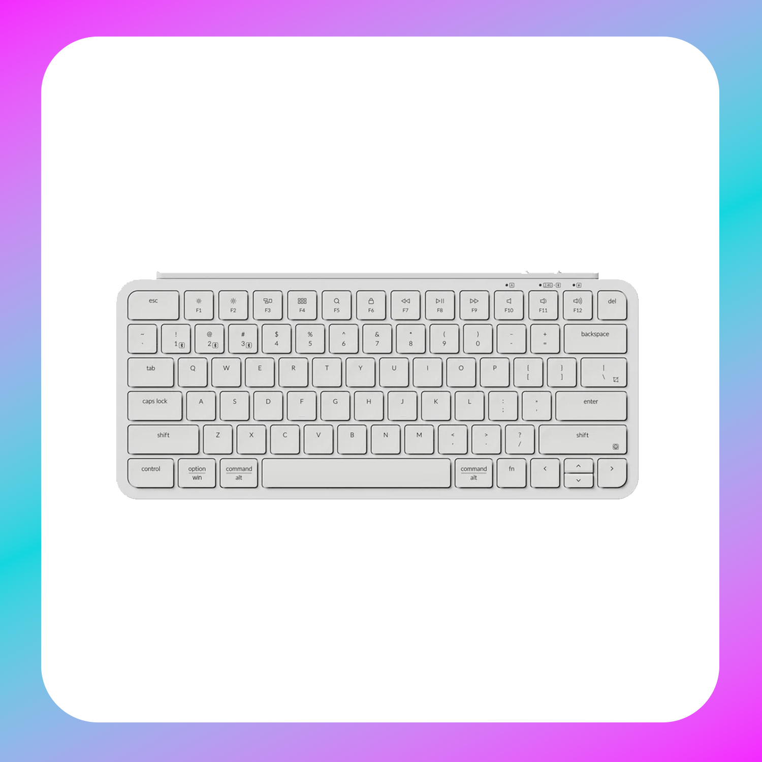 Keychron B1 Pro Ultra-Slim Wireless Keyboard (White) Main image