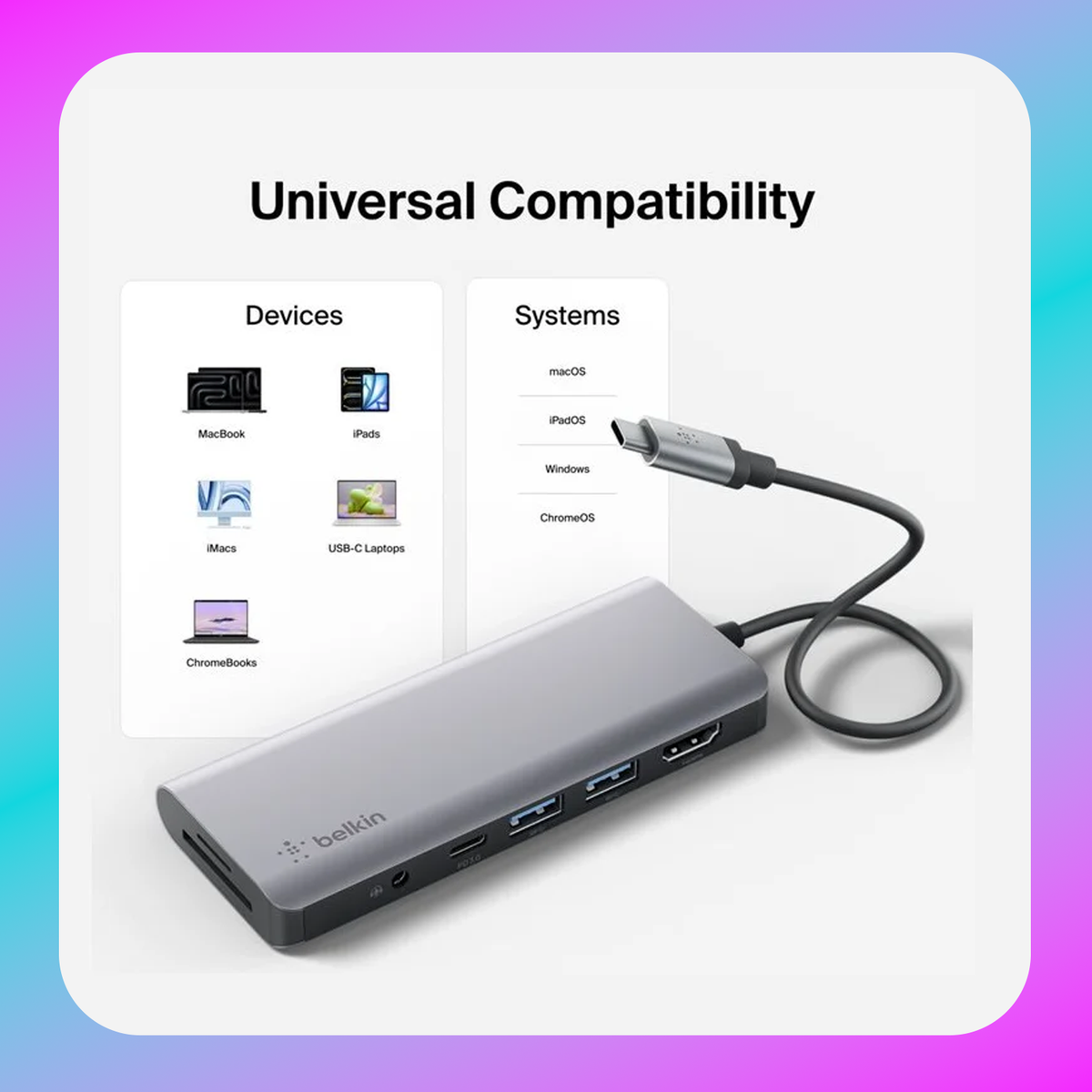 Belkin USB-C Multiport Hub (7 in 1)