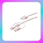 J5 Create 3-in-1 Charging Sync Cable. Lightning +Type-C +Micro-B (Cable Length 3.3Ft)