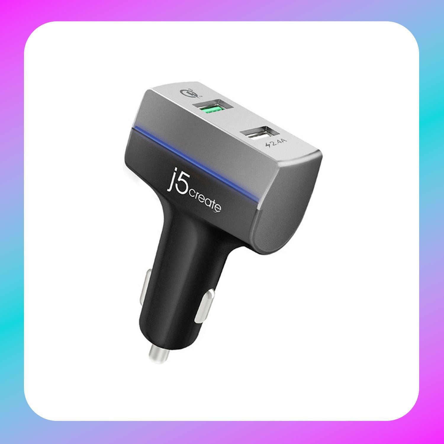 J5 Create 2-Port USB QC 3.0 Car Charger Main image