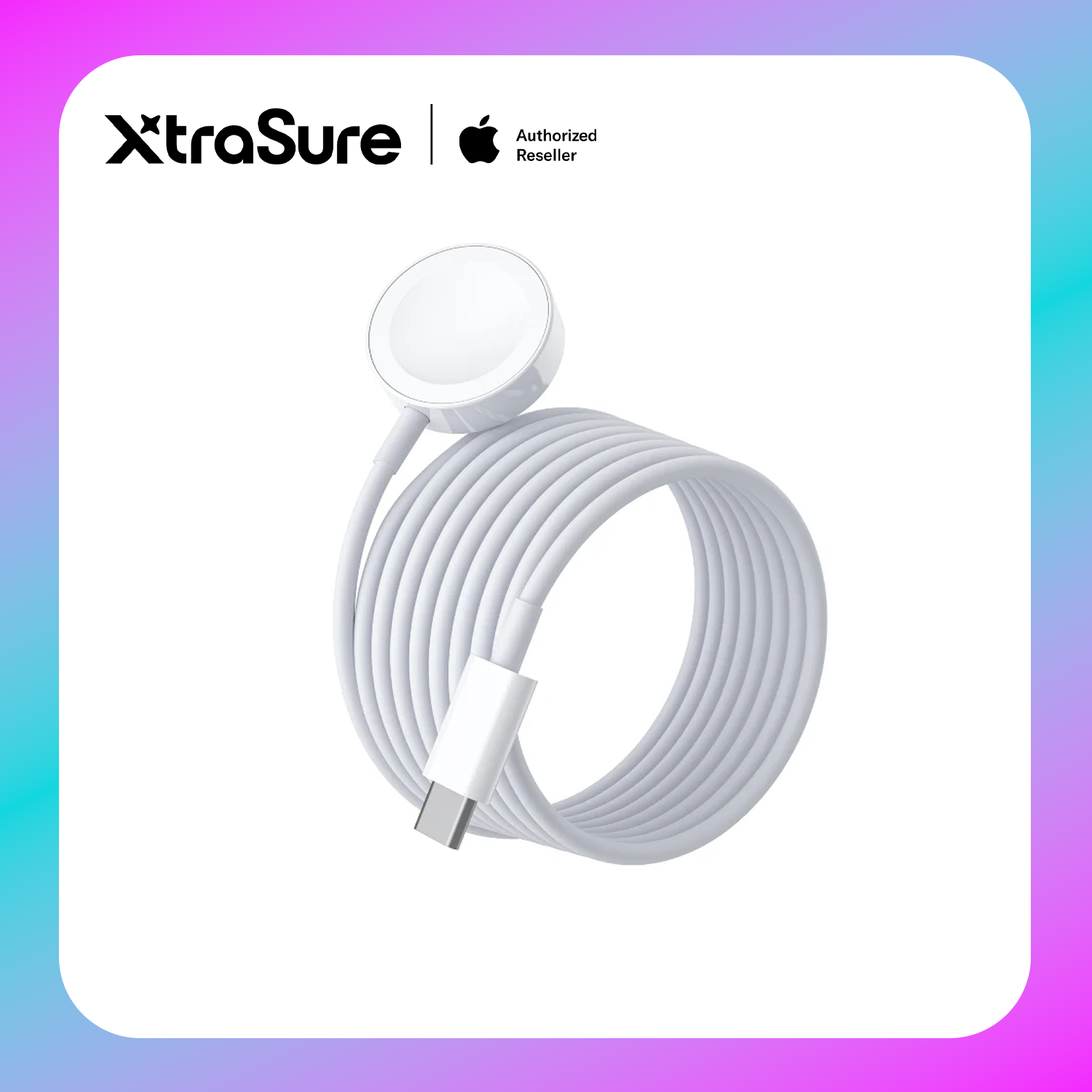 Choetech Apple Watch USB-C Wireless Charging Cable (T400-F) White Main image