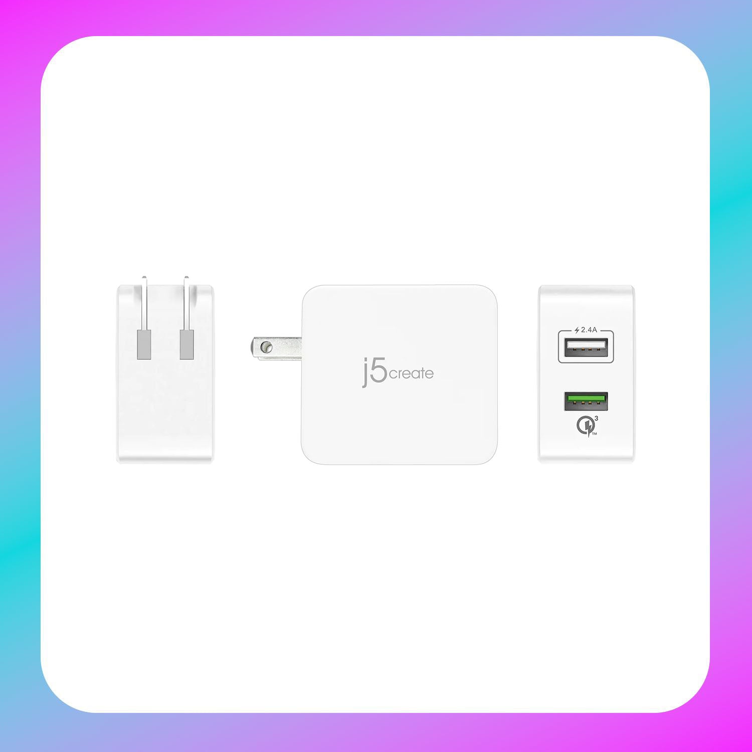 J5 Create 2-Port USB QC 3.0 Super Charger