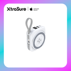 Choetech 10000 mAh 22.5W Concentric Circle Magnetic Power Bank (B697) White