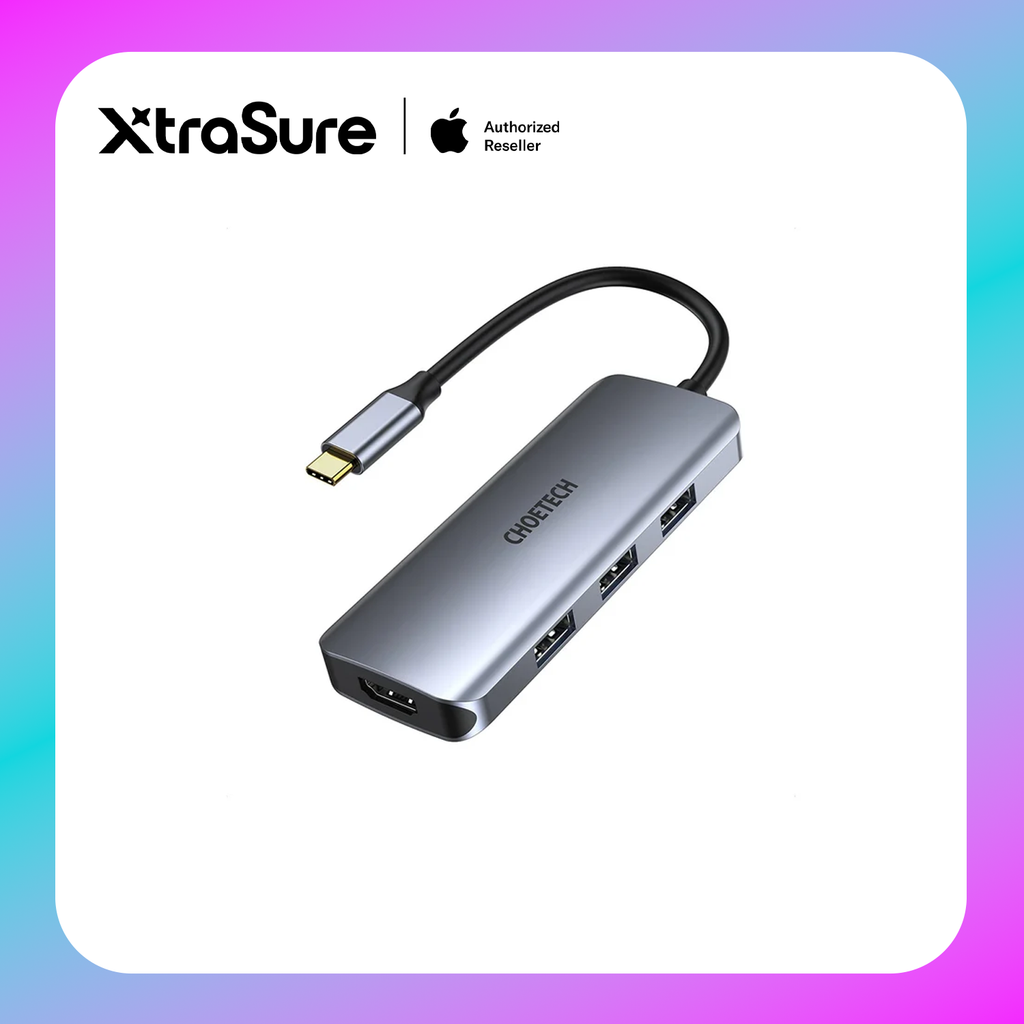Choetech 7-in-1 USB-C to HDMI Multiport Adapter (HUB-M19) Gray