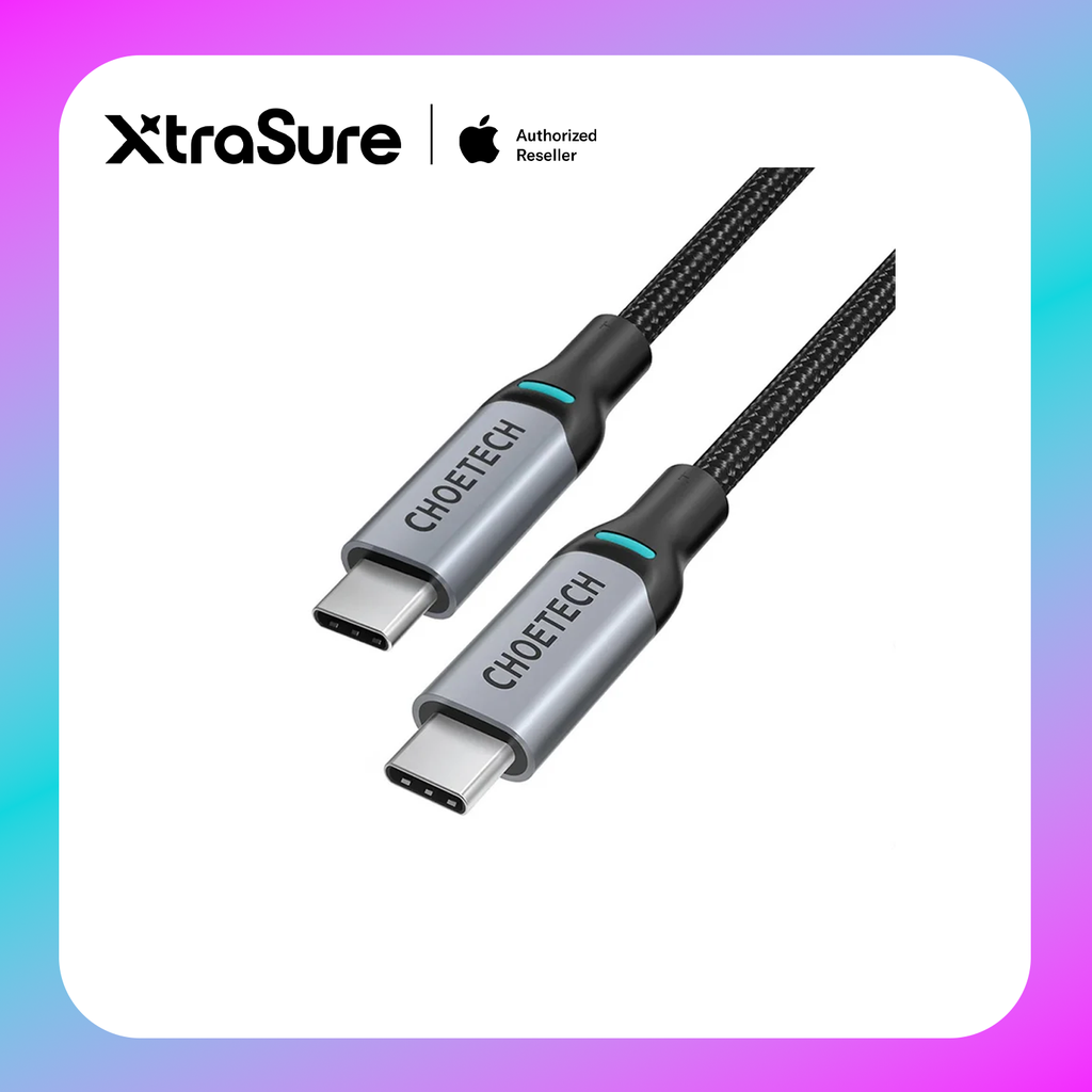 Choetech PD100W USB-C to USB-C Nylon Cable 1.8m (XCC-1002) Gray