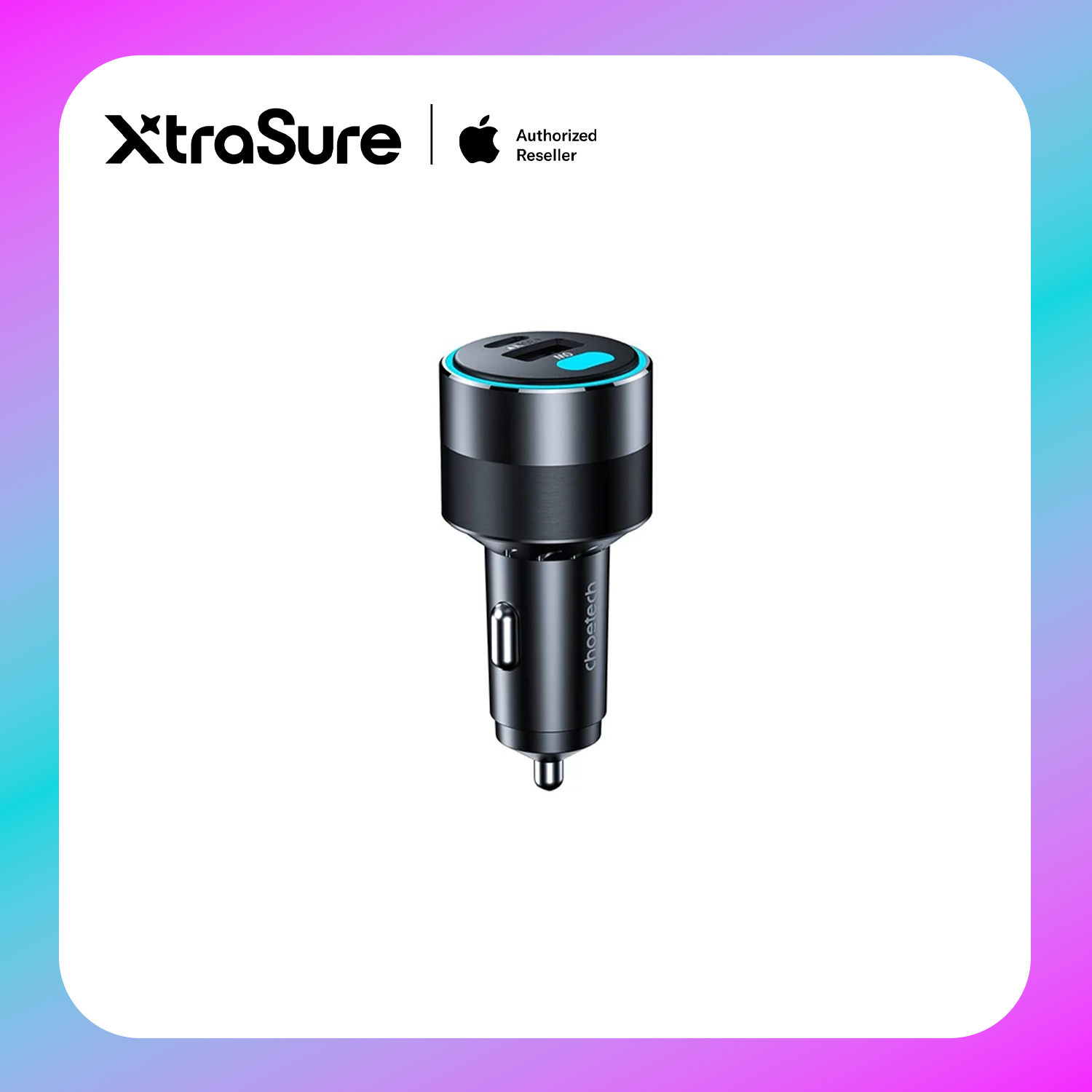 Choetech 130W Dual USB-C Fast Car Charger (TC0011) Black Main image