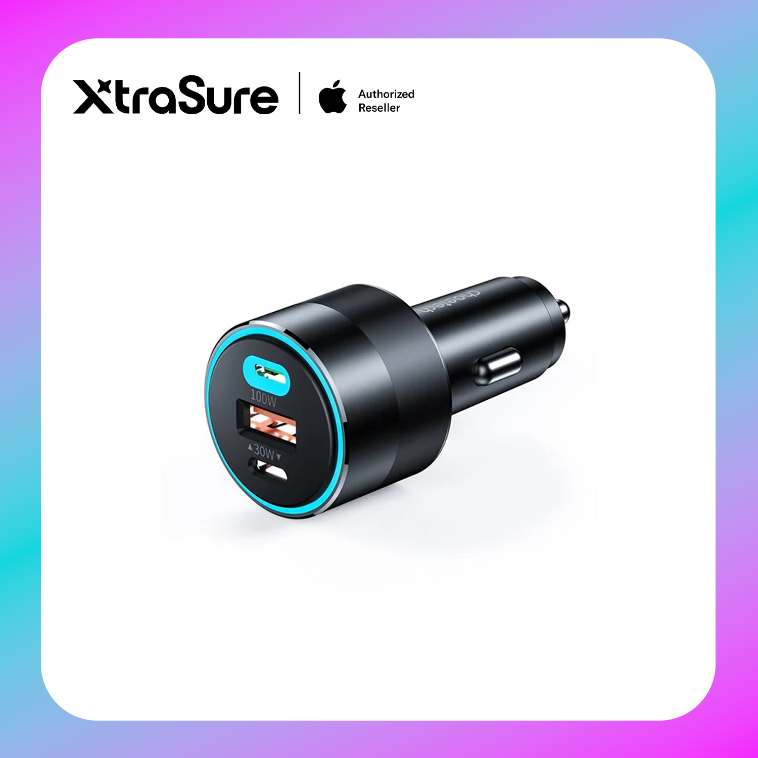 Choetech 130W Dual USB-C Fast Car Charger (TC0011) Black
