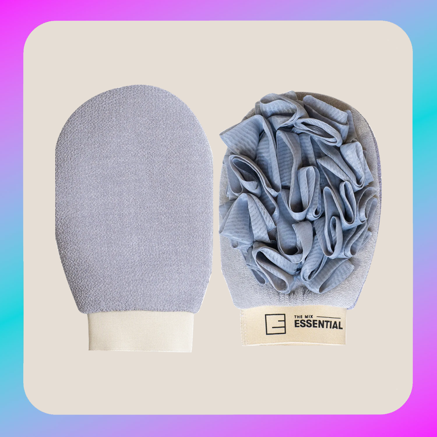 Exfoliating Gloves - Grey