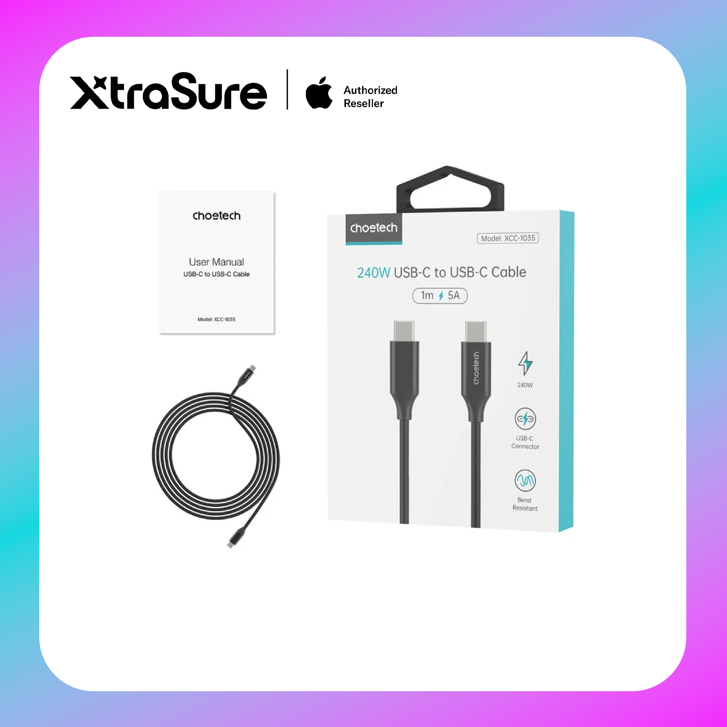 Choetech USB-C 3.1 to USB-C GEN 2 Cable (XCC-1007)