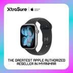 Apple Watch Series 11 GPS, 42 mm Space Grey Aluminium Case with Black Sport Band – MEQW4 (S/M)