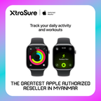 Apple Watch Series 11 GPS, 42 mm Space Grey Aluminium Case with Black Sport Band – MEQX4 (M/L)
