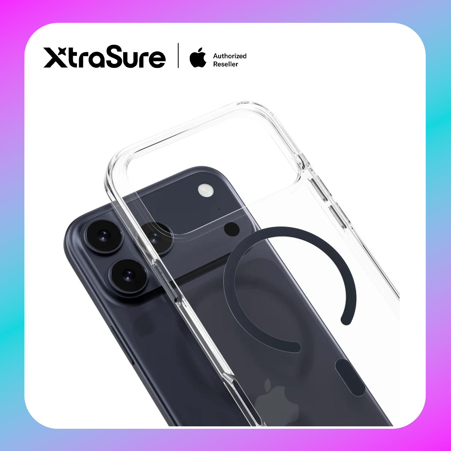 MagEasy Bright M Never Yellowing Shockproof Clear Case for iPhone 17 Pro Max