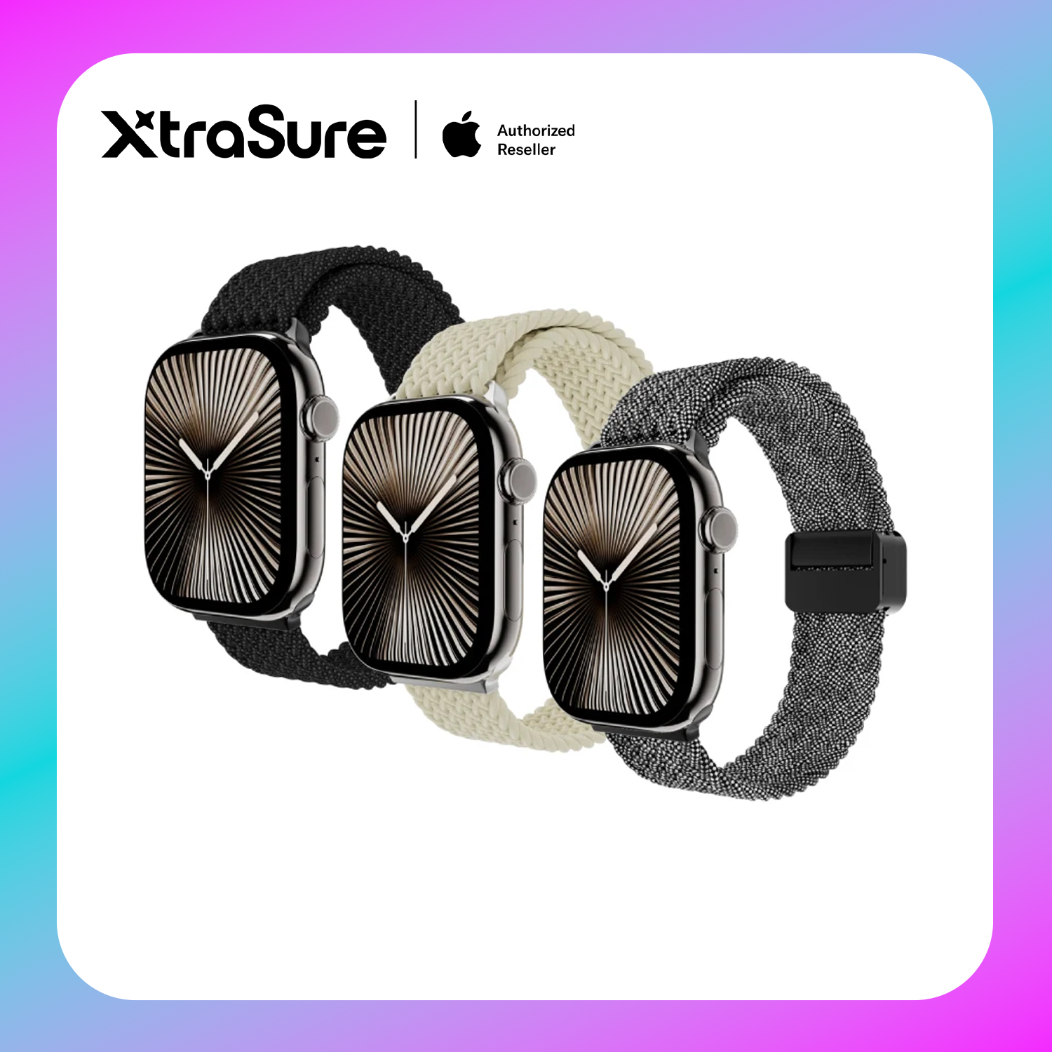 MagEasy Braided Nylon Magnetic Apple Watch Loop (40/41/42mm) Main image