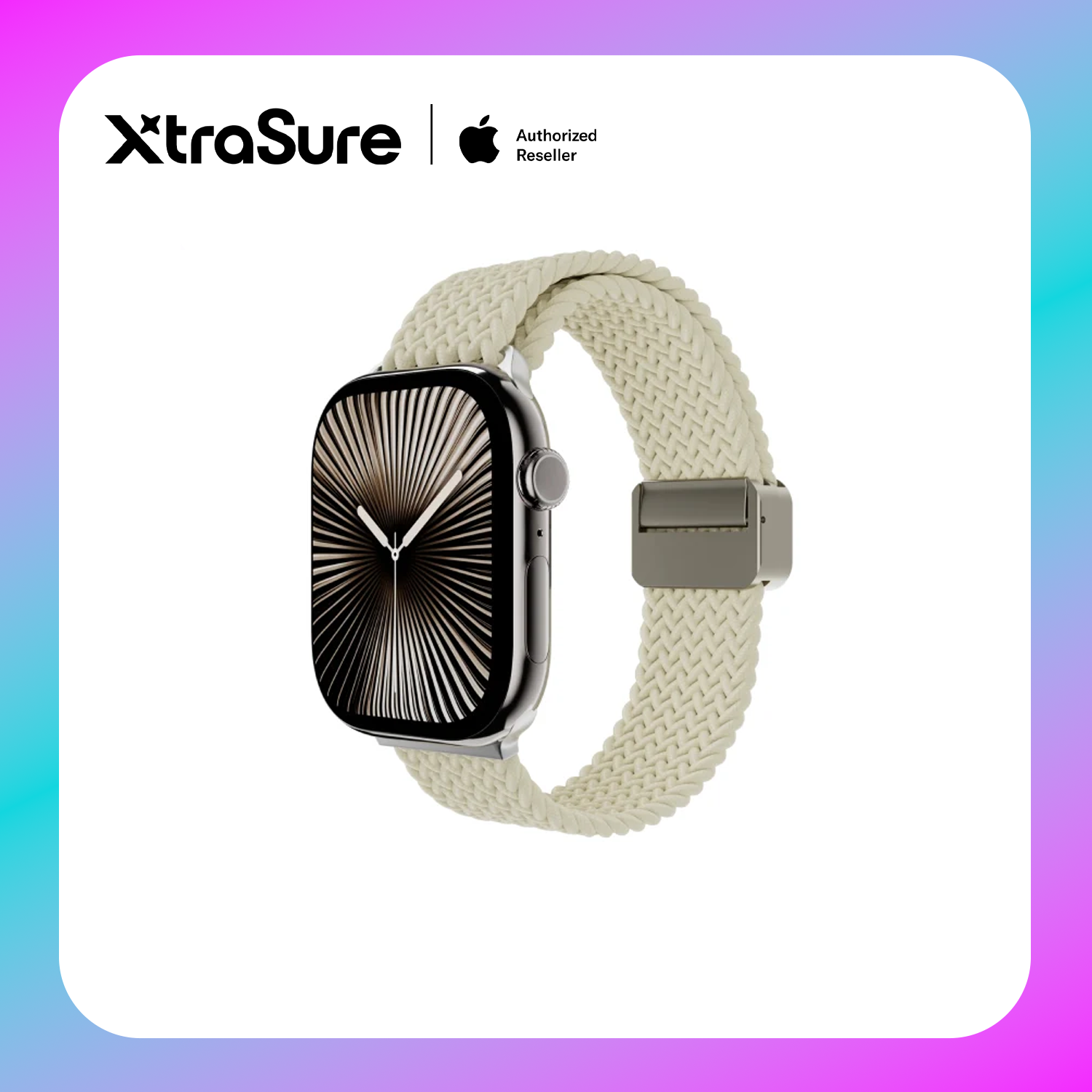 MagEasy Braided Nylon Magnetic Apple Watch Loop (40/41/42mm) Secondary image